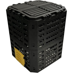 Conteneur à compost durable en PP 180/340/500L, baril à compost résistant aux intempéries pour le recyclage des feuilles de <span class=keywords><strong>jardin</strong></span> et la production de terreau fertile - Product Image 3