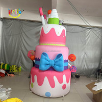 Gros Incroyable Beau Gâteau Gonflable Géant Pour La Décoration De Fête D'anniversaire