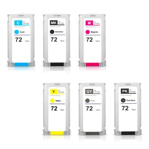 ตลับหมึก Supercolor สำหรับ HP 72 รุ่น Cn637ee 300 ตลับ  ทดสอบการพิมพ์เต็มรูปแบบ พร้อมหมึกพิกเมนต์ภายใน - Product Image 1