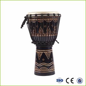 <span class=keywords><strong>Djembe</strong></span> Africano Yonghe de <span class=keywords><strong>14</strong></span> Pulgadas con Parches de Piel de Oveja y Cuerpo de Madera de Abedul, Certificado CE, Tambor de Percusión Manual - Product Image 3