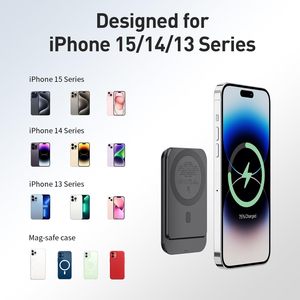 Tienda de liquidación <span class=keywords><strong>IWALK</strong></span>, Banco de energía de carga de teléfono magnético, pantalla LED de 5000mAh, pantalla Digital, cargador inalámbrico de carga rápida - Product Image 4