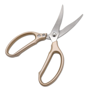 Stainless Steel <b>Kitchen</b> <b>Scissors</b> Gold Elbow Shape For Home Use Multi Purpose Bone Shears - Product Image 1
