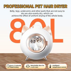 ตู้อบแห้งสัตว์เลี้ยงแบบอัจฉริยะผลิตภัณฑ์ทำความสะอาดและดูแลสัตว์เลี้ยงแมวตัวใหญ่ตู้อบผมให้แห้งแบบมืออาชีพ - Product Image 2