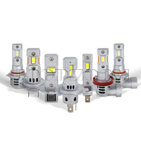 Bombillas LED GOODZOOM para Faros Delanteros H7 H4 9005, Doble Tubo de Cobre, Plug and Play, Tamaño 1:1 del Halógeno Original
