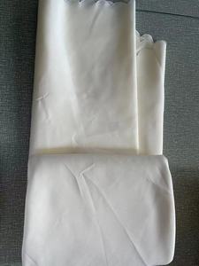 Commercio all'ingrosso della fabbrica 190 GSM poliestere Premium di qualità 120 pollici bianco avorio smerlato bordo rotondo tovaglia <span class=keywords><strong>per</strong></span> il matrimonio - Product Image 4