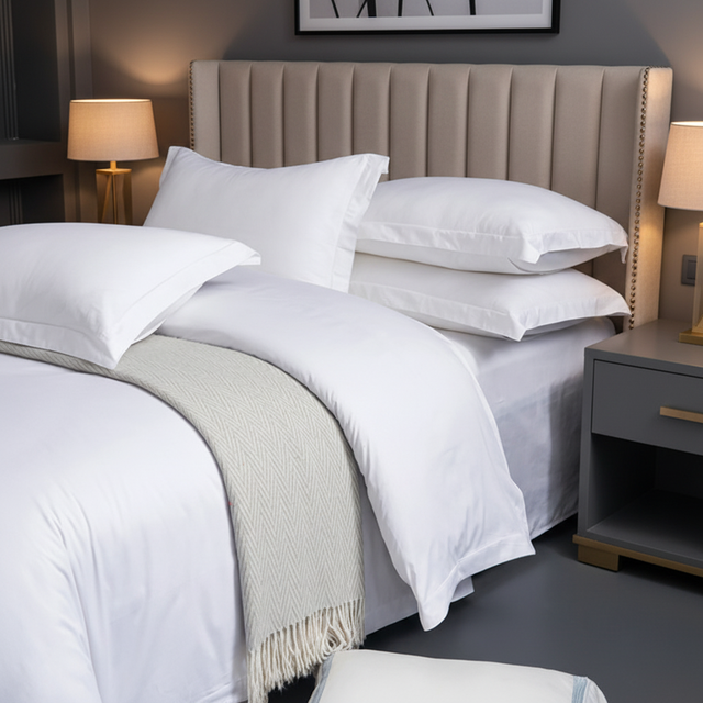 Wholesale Luxury Bed Professional Linen Factory Price 5 Star Comfort Sheet 4 Pcs 100% Cotton Hotel Bedding Set BSCI Factory