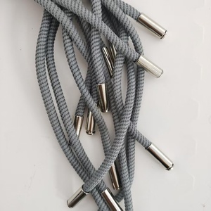 CQ Custom <strong>Flat</strong> Printing Logo <strong>Drawstring</strong> for Garment 100% Polyester with Braided and Tipped Finishing Elastic <strong>Cord</strong>/Rope for Bags - Product Image 5