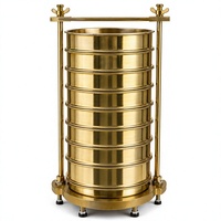 Brass Sieve Shaker for Soil Testing with Adjustable Stand Multiple Sieves High Accuracy IP55 Protection