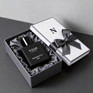 Flacon de parfum de luxe vide 50 ml, en verre transparent premium, anti-fuite, carré, avec boîte cadeau, rechargeable, pour utilisation en voiture - Product Image 2