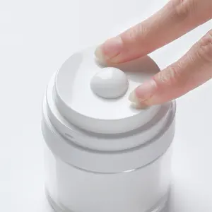 15g 30g 50g Acrylic Cosmetic Packaging Refillable Skin Care Acrylic Jar Face Cream Dispenser Vacuum Press Bottle