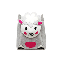 Panier à linge en feutre avec logo personnalisé, panier de rangement en forme de mouton, bac à jouets pliable, organisateur pour la chambre de bébé, décoration de salle de jeux