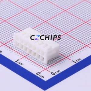 P2020-2x7P Housing (Wire-to-Board / Wire-to-Wire) P=2mm Connector ( Jack Structure: 2x7P )( Pitch: 2mm )( Row Spacing: 2mm ) - Product Image 2