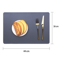 Ensemble de sets de table classiques en cuir PU double face, 5 mm, écologiques, imperméables, avec logo personnalisé, faits à la main