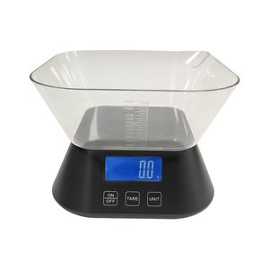 Nouveau design ménage <span class=keywords><strong>boulangerie</strong></span> écran Lcd 5kg Keukenweegschaal électronique pesage numérique balance alimentaire balance de cuisine avec bol - Product Image 2