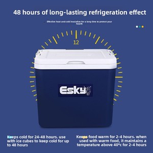 Glacière isotherme ESKY portable pour extérieur, camping, pique-niques, livraison de fruits de mer, stockage réfrigéré pour voiture, 6L-65L, maintient au frais - Product Image 3