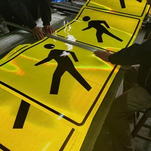 Khả năng hiển thị cao <span class=keywords><strong>3m</strong></span> kim cương lớp phản chiếu tấm DG Vinyl Phản Chiếu phim cho đường giao thông dấu hiệu - Product Image 2