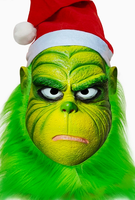Disfraz de Grinch con Pelo Verde Personalizado, Decoración Navideña para Transmisiones en Vivo, Accesorios Divertidos para Fiestas