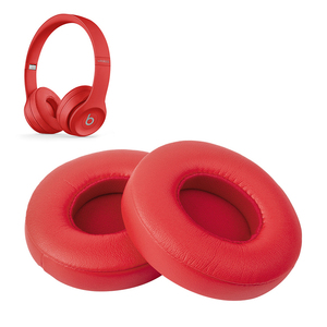 Cuscinetti Auricolari di Ricambio all'Ingrosso Grigio Chiaro Nero Rosso per Cuffie On-Ear Wireless Beats Solo 2 e Solo 3 - Product Image 2
