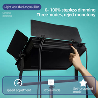 Équipement d'éclairage photographique 120W RGB LED vidéo pour studio de maquillage en streaming en direct