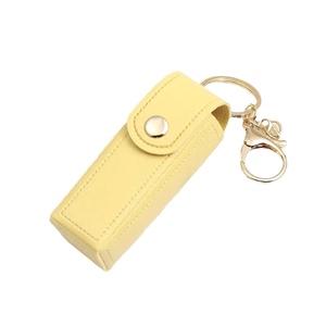 Phong Cách Mới Da Móc Chìa Khóa Chất Lượng Cao Son Môi Chủ Keychain Bán Buôn Túi Phụ Kiện - Product Image 4