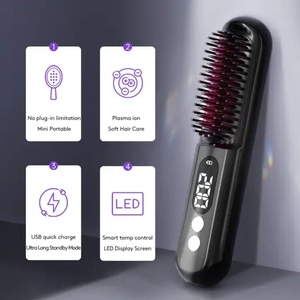 Peine Masajeador de Cabello con Iones Negativos, Aplicador de Raíces, Recargable por USB, Inalámbrico, Mini Plancha Eléctrica para Cabello, Peine Masajeador de Cuero Cabelludo - Product Image 2