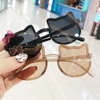 Children's Sunglasses Girls UV400 Cute Adorable Baby Little Girl's Soft-Leg Toddler Sunglasses