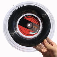 Corde de raquette de tennis en polyester de couleur pure, corde de rechange durable pour raquette dure, type de disque 200 m de long diamètre 1.25mm.