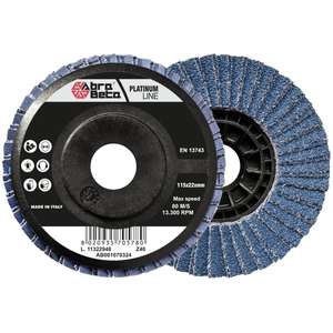 ABRA BETA - AB001070328 Discos de solapa con respaldo de nailon reforzado y tela de zirconia con perfil plano (paquete múltiple) ABRASIVOS - Product Image 1