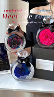Roses Éternelles Parfumées, Fleurs Naturelles, Artisanales, Longue Durée (3-5 Ans), Écologiques, Décoration Voiture & Maison, Cadeau de Remise de Diplôme