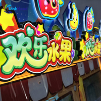 Happy Fruit 6*21.5 pouces, jeu d'arcade commercial à pièces, jeu de prédiction de prix, machine à deviner les fruits, jeu de redemption de tickets