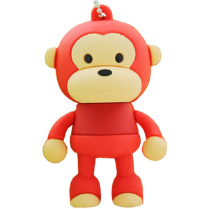 Flashdisk USB Grosir KDATA Bentuk Monyet Kapasitas 4GB 2GB 1GB Bahan PVC Silikon Logam Murah Hadiah Promosi Kartu Memori Disk <span class=keywords><strong>Stick</strong></span> - Product Image 3
