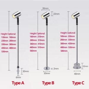 2024 Neuheiten Schmuck Glas Vitrine <span class=keywords><strong>LED</strong></span> Stand leuchten 3W Schmuck lampe Mini Spotlight für Museum Vitrinen - Product Image 3