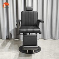Fauteuil de Barbier Hydraulique Pivotant et Inclinable pour Salon de Coiffure et Esthétique