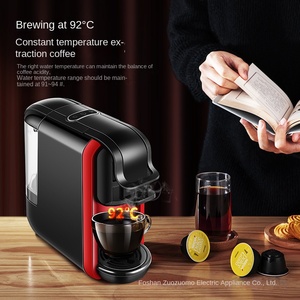 Cafetera Espresso Eléctrica Semiautomática 5 en 1 de 19 Bares, Compatible con Cápsulas <span class=keywords><strong>NES</strong></span>/DG/KCUP/ESE, Mini Universal <span class=keywords><strong>para</strong></span> Habitaciones de Hotel, Superventas - Product Image 3