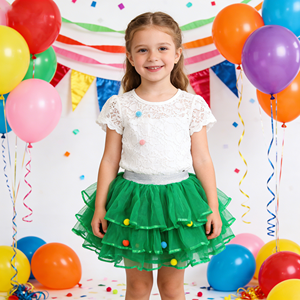 <span class=keywords><strong>Disfraz</strong></span> <span class=keywords><strong>de</strong></span> Navidad para niña: Falda tutú <span class=keywords><strong>de</strong></span> ballet con lazo <span class=keywords><strong>de</strong></span> poliéster, bola <span class=keywords><strong>de</strong></span> lana y tul, y diadema <span class=keywords><strong>de</strong></span> <span class=keywords><strong>árbol</strong></span> <span class=keywords><strong>de</strong></span> Navidad para fiesta y cosplay. - Product Image 2