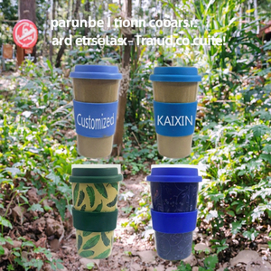 Cangkir Kopi Ramah Lingkungan Berbahan Dasar Tumbuhan, Dapat Digunakan Kembali, Aman untuk Makanan, Sehat, dari Sekam Padi