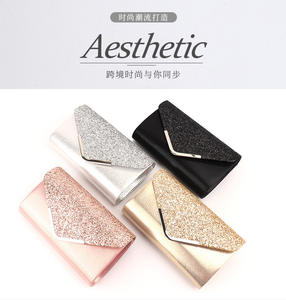 Borsa da Sera Elegante con Patta Glitterata per Donna, Grande Capacità, Brillante, Abbinabile a Abiti da Cerimonia, Clutch per Matrimoni e Banchetti - Product Image 6