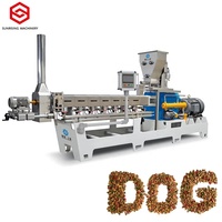 Ligne de production complète automatique 500-5000 kg/h Croquettes Fabrication d'aliments pour chiens Machines de traitement d'aliments secs pour animaux de compagnie