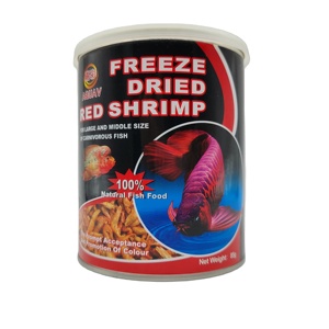 <span class=keywords><strong>Crevettes</strong></span> rouges FD de la marque AQUAV, 85g/boîte, nourriture pour poissons d'aquarium - Product Image 1