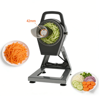Coupe-légumes multifonctionnel très populaire avec 3 masques interchangeables pour poivrons et basilic, machine à hacher à épaisseur réglable