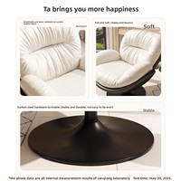 Fauteuil Coque d'Œuf Rotatif pour la Maison, Relevable, Amovible, Lavable, Canapé Moderne, Fauteuil Inclinable Individuel pour Balcon