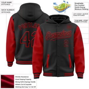 Chaqueta Universitaria Personalizada Otcassm para <span class=keywords><strong>Hombre</strong></span> y Mujer, Chaqueta Bomber de Béisbol de Manga Larga de Cuero/Poliéster - Product Image 2
