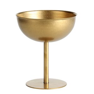 Vintage Stainless Steel Dessert Bowl Gold Cocktail Glass Ice Cream Cup Pudding Cup Snack Bowl Party Use - Product Image 2