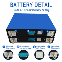 Baterai Isi Ulang LiFePO4 Prismatic 50Ah 3.2V LF50K 5000-Cycle 5C/3C untuk Peralatan Listrik