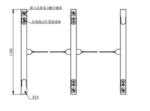 RFID cho người đi bộ tốc độ cổng <span class=keywords><strong>Flap</strong></span> rào cản và <span class=keywords><strong>Swing</strong></span> rào cản turnstile duy nhất làn đường trong nhà tốc độ cổng - Product Image 5
