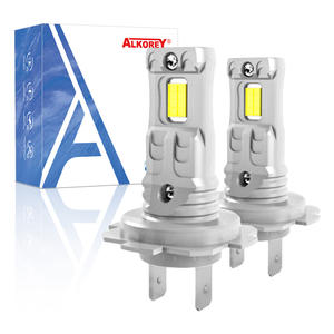 ALKOREY <span class=keywords><strong>H7</strong></span> Phare de <span class=keywords><strong>voiture</strong></span> LED 12v 20w 10000LM <span class=keywords><strong>Ampoule</strong></span> de <span class=keywords><strong>voiture</strong></span> Lampe de <span class=keywords><strong>voiture</strong></span> 6500K Super blanc 2 pièces - Product Image 1