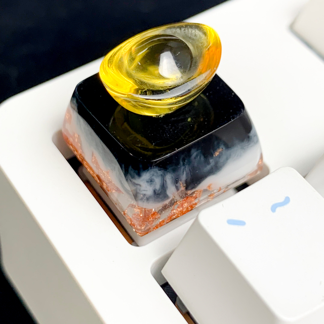 1PCS Handmade 3D Resin ESC RGB Keycaps Fruit Series Anime Series for DIY Mechanical Gaming Keyboards Resin Material