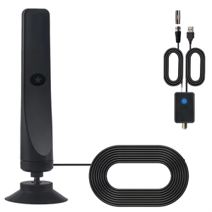 <span class=keywords><strong>Antena</strong></span> <span class=keywords><strong>Digital</strong></span> <span class=keywords><strong>HD</strong></span> Amplificada para <span class=keywords><strong>TV</strong></span> de Interior/Exterior 4K 1080P con Ganancia de 30dbi y Largo Alcance, Compatible con DVB-T2 - Product Image 1