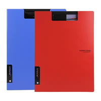 Gran oferta de accesorios de oficina, archivo A4 de enfermería, caja de archivo A4 de plástico, portapapeles con caja de archivo de almacenamiento, carpeta organizadora