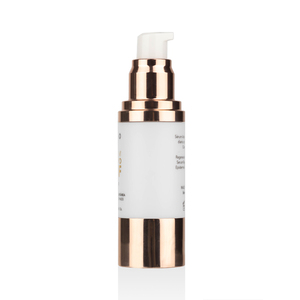 Bouteille fantaisie haut de gamme 30 ml pompe sans air or en plastique doré pour essence de sérum d'huile <span class=keywords><strong>2022</strong></span> - Product Image 4